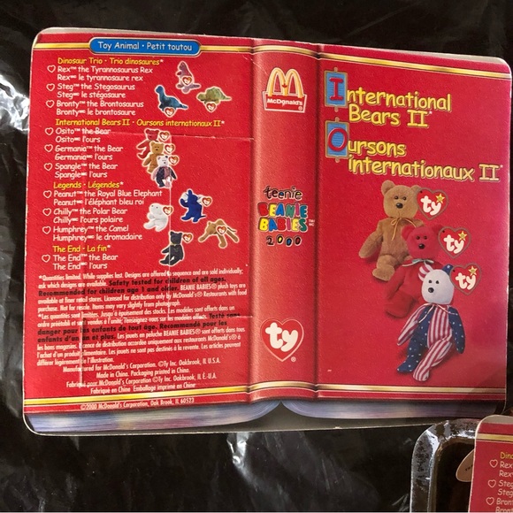 McDonald’s Ty Bear Bundle - Released in 2000. Set of 3 very cute vintage bears ! - Picture 4 of 16